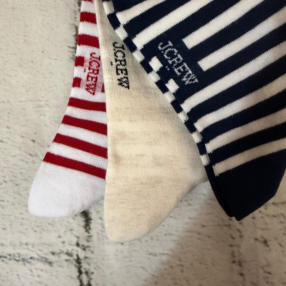 J. Crew Striped trouser socks 3-pack - Picture 3 of 6